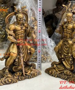 Cặp Kim Cang Lực Sĩ Hộ Pháp Bằng Đồng Cao 32cm