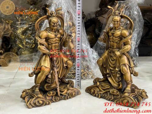 Cặp Kim Cang Lực Sĩ Hộ Pháp Bằng Đồng Cao 32cm