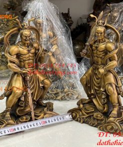 Cặp Kim Cang Lực Sĩ Hộ Pháp Bằng Đồng Cao 32cm