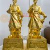 Tượng Trần Hưng Đạo Cao 50cm Dát Vàng 9999 Bằng Đồng