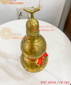 Hồ Lô Bát Quái Cao 30cm Bằng Đồng Phong Thủy