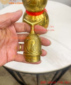 Hồ Lô Bát Quái Cao 30cm Bằng Đồng Phong Thủy