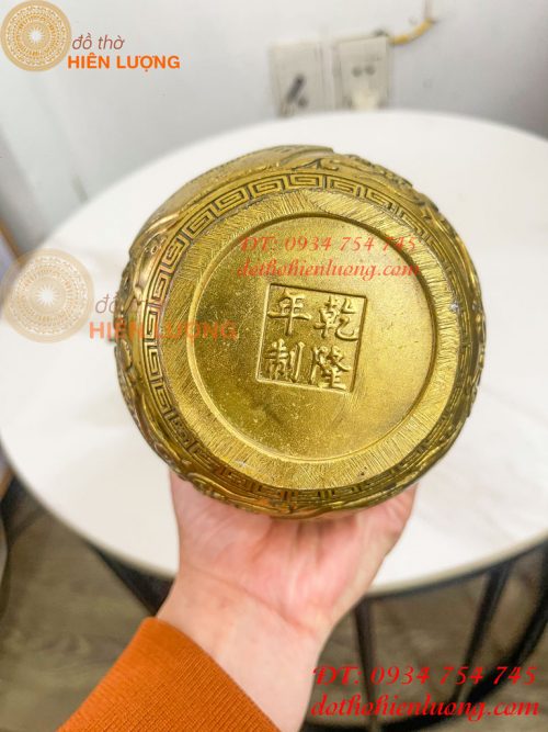 Hồ Lô Bát Quái Cao 30cm Bằng Đồng Phong Thủy