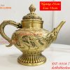 Ấm Trà Rồng Phượng Bằng Đồng Cao 18cm, Dài 20cm, Nặng 1.2kg