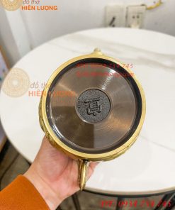 Ấm Trà Rồng Phượng Bằng Đồng Cao 18cm, Dài 20cm, Nặng 1.2kg