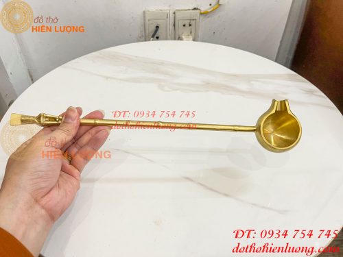 Gáo Múc Rượu Bằng Đồng Dài 36cm