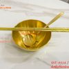 Bộ Bát Đũa Thìa Cơm Bằng Đồng Thau Thờ Cúng