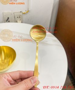 Bộ Bát Đũa Thìa Cơm Bằng Đồng Thau Thờ Cúng