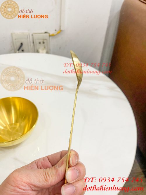 Bộ Bát Đũa Thìa Cơm Bằng Đồng Thau Thờ Cúng