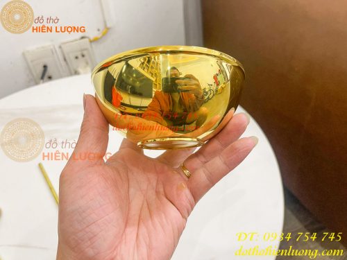 Bộ Bát Đũa Thìa Cơm Bằng Đồng Thau Thờ Cúng