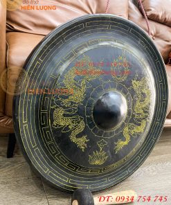 Cồng Chiêng Tây Nguyên Chạm Rồng Bằng Đồng ĐK 60cm