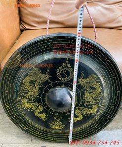 Cồng Chiêng Tây Nguyên Chạm Rồng Bằng Đồng ĐK 60cm