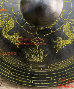 Cồng Chiêng Tây Nguyên Chạm Rồng Bằng Đồng ĐK 60cm