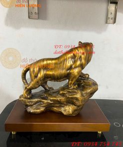 Tượng Hổ Bằng Đồng Hun Dài 22cm Phong Thủy