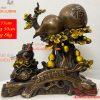 Tượng Hồ Lô Thiềm Thừ Bằng Đồng Phong Thủy Cao 33cm