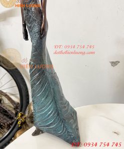 Tượng Bà Đầm Bằng Đồng Decor Châu Âu Cao 38cm
