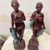 Tượng Thiếu Nữ Bằng Đồng Decor Châu Âu Cao 44cm