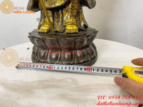Tượng Địa Tạng Mục Kiền Liên Bằng Đồng Cao 60cm