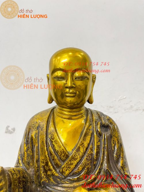Tượng Địa Tạng Mục Kiền Liên Bằng Đồng Cao 60cm