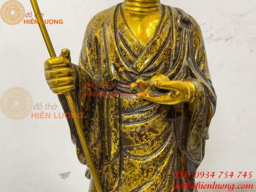 Tượng Địa Tạng Mục Kiền Liên Bằng Đồng Cao 60cm