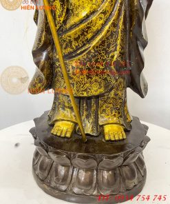 Tượng Địa Tạng Mục Kiền Liên Bằng Đồng Cao 60cm