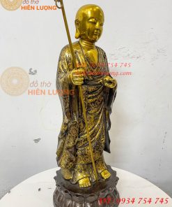 Tượng Địa Tạng Mục Kiền Liên Bằng Đồng Cao 60cm