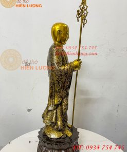 Tượng Địa Tạng Mục Kiền Liên Bằng Đồng Cao 60cm