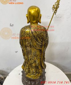 Tượng Địa Tạng Mục Kiền Liên Bằng Đồng Cao 60cm