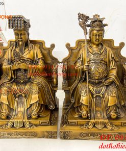 Tượng Ngọc Hoàng Và Vương Mẫu Bằng Đồng Cao 30cm