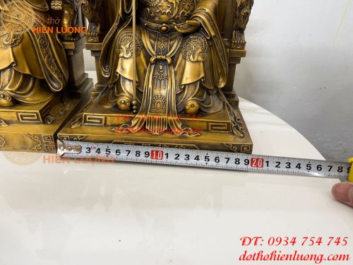 Tượng Ngọc Hoàng Và Vương Mẫu Bằng Đồng Cao 30cm