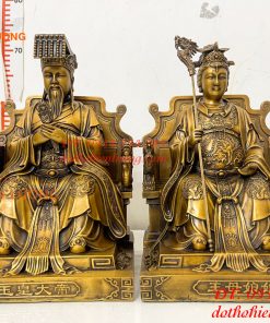 Tượng Ngọc Hoàng Và Vương Mẫu Bằng Đồng Cao 30cm