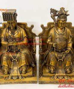 Tượng Ngọc Hoàng Và Vương Mẫu Bằng Đồng Cao 30cm