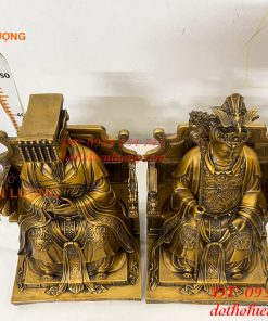 Tượng Ngọc Hoàng Và Vương Mẫu Bằng Đồng Cao 30cm