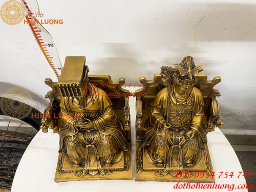 Tượng Ngọc Hoàng Và Vương Mẫu Bằng Đồng Cao 30cm