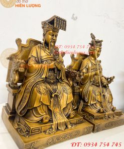 Tượng Ngọc Hoàng Và Vương Mẫu Bằng Đồng Cao 30cm