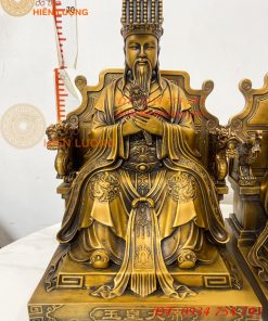 Tượng Ngọc Hoàng Và Vương Mẫu Bằng Đồng Cao 30cm