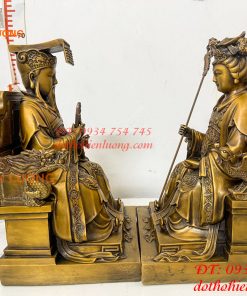 Tượng Ngọc Hoàng Và Vương Mẫu Bằng Đồng Cao 30cm