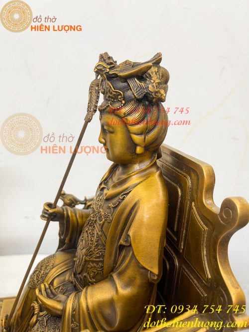 Tượng Ngọc Hoàng Và Vương Mẫu Bằng Đồng Cao 30cm