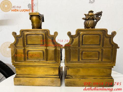 Tượng Ngọc Hoàng Và Vương Mẫu Bằng Đồng Cao 30cm