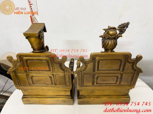 Tượng Ngọc Hoàng Và Vương Mẫu Bằng Đồng Cao 30cm