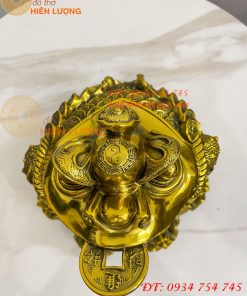 Tượng Cóc Thiềm Thừ Túi Tiền Bằng Đồng Cao 22cm