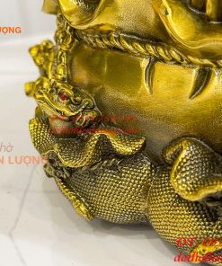 Tượng Cóc Thiềm Thừ Túi Tiền Bằng Đồng Cao 22cm
