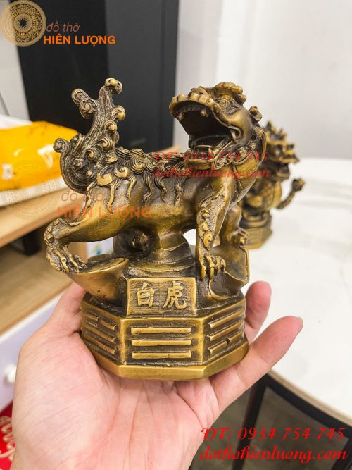 Bộ Tứ Linh Bằng Đồng Phong Thủy Cao 15cm