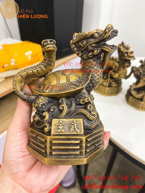 Bộ Tứ Linh Bằng Đồng Phong Thủy Cao 15cm