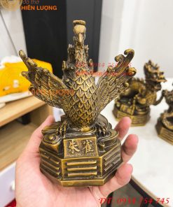 Bộ Tứ Linh Bằng Đồng Phong Thủy Cao 15cm