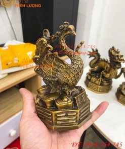 Bộ Tứ Linh Bằng Đồng Phong Thủy Cao 15cm