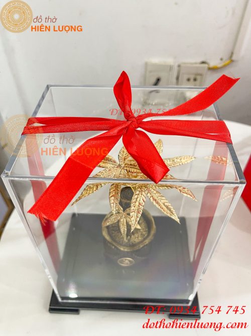 Cây Kim Ngân Mạ Vàng 24K Cao Cấp Cao 22cm