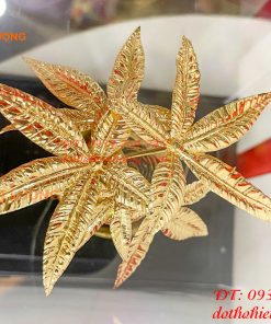 Cây Kim Ngân Mạ Vàng 24K Cao Cấp Cao 22cm