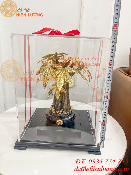 Cây Kim Ngân Mạ Vàng 24K Cao 37cm Cỡ To