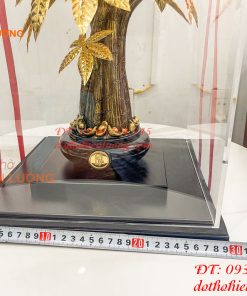 Cây Kim Ngân Mạ Vàng 24K Cao 37cm Cỡ To